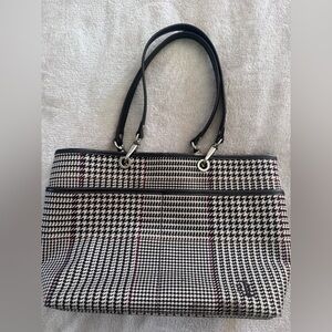 Lauren Ralph Lauren Houndstooth Vintage Tote